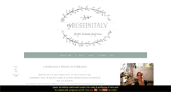Desktop Screenshot of myroseinitaly.com